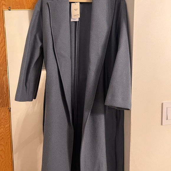 Mango wool coat- light blue - Picture 9 of 10